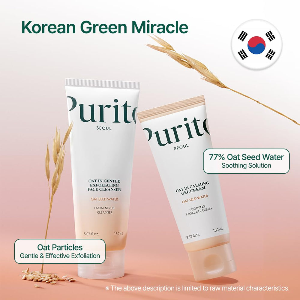 PURITO exfoliating polish grains showing gentle texture for smooth, refreshed skin.