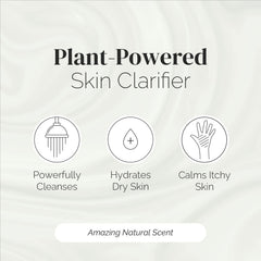 Puriya Tea Tree Body Wash packaging highlights vegan formula and eco-conscious ingredients.