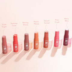 Purlisse Blush Glow compact with Vitamin E and hyaluronic acid benefits.