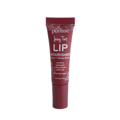 Purlisse Juicy Tint Berry Shine tube detail showing hydrated color finish.