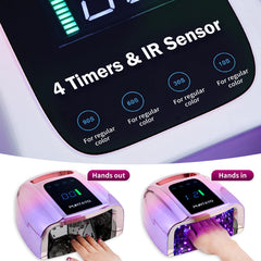 Purtato gradient purple finish for stylish salon‑style aesthetics