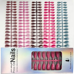 Puyokinm short glossy nails with durable wear.