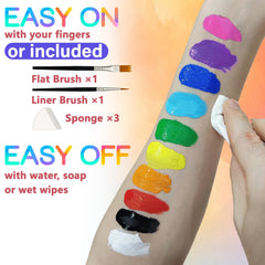 PWYSHXDF kit includes brushes and sponges for versatile art and detailing.