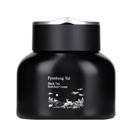 Pyunkang Yul PKY Black Tea Cream jar with rich hydration for daily use.