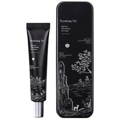 Pyunkang Yul PKY Black Tea Time Eye Cream tube close-up nourishes under-eye skin