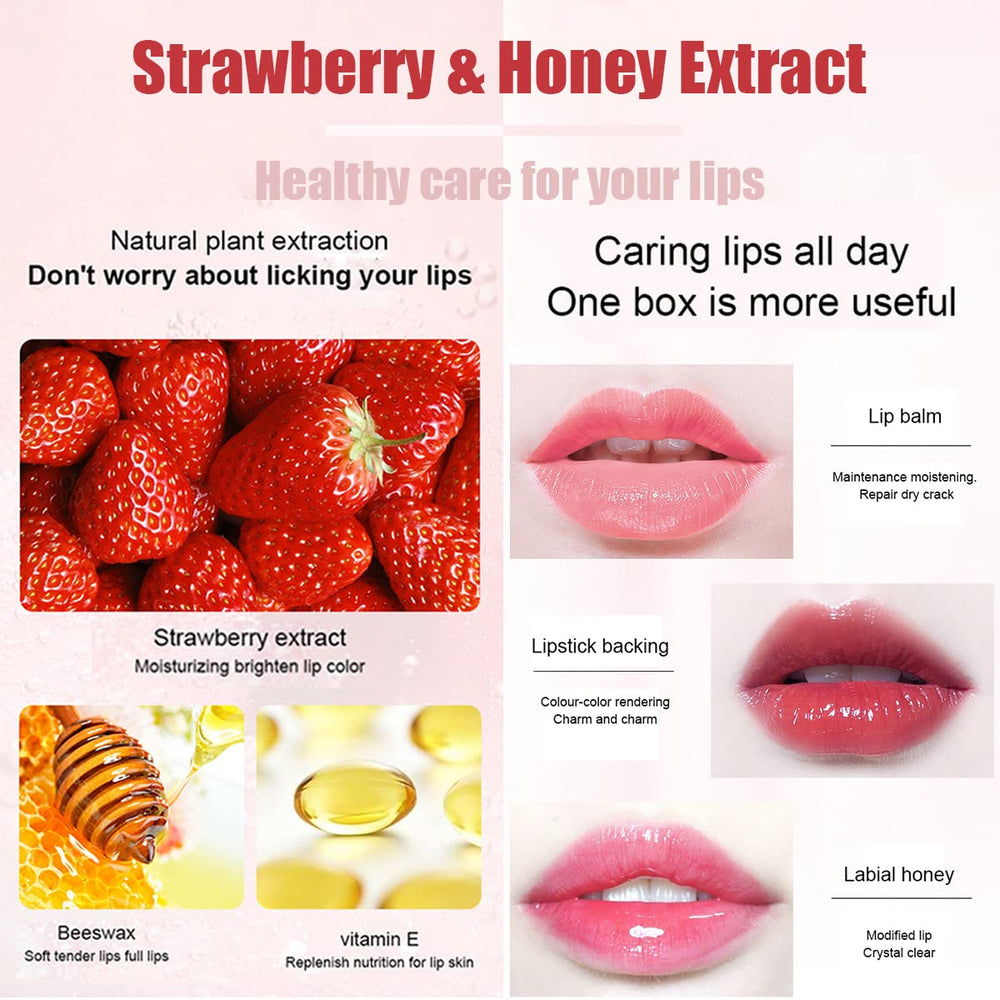 QBPPSSRY lip balm sleeping mask travel-friendly compact with fruity scents