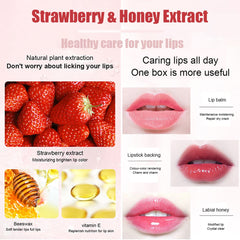 QBPPSSRY lip balm sleeping mask travel-friendly compact with fruity scents