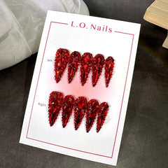 Qicaijia full-cover false nails offering durable, neat coverage