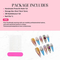 Qicaijia set includes jelly glue and tools for easy at-home application.