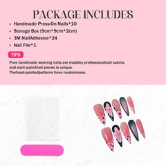 Qicaijia nail kit includes jelly glue and file for easy application