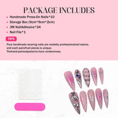 Qicaijia nails with included jelly glue simplify at-home application.