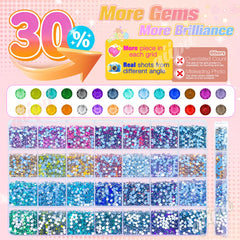 qiipii flatback SS10 rhinestones on sample swatch