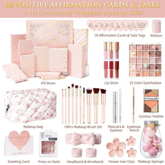 Qinline floral makeup bag keeps cosmetics neatly organized for teen beauty routines.