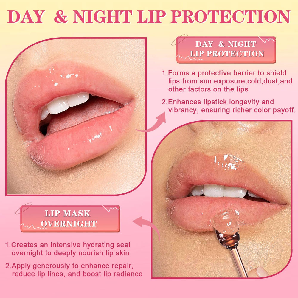 QIUFSSE honey lip sleeping mask seals moisture overnight.