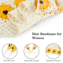 Qlauca handmade cotton headband offers soft touch and gentle skin feel