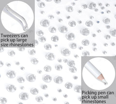 QOGIR rhinestones fabric decoration ideal for clothing and accessories.