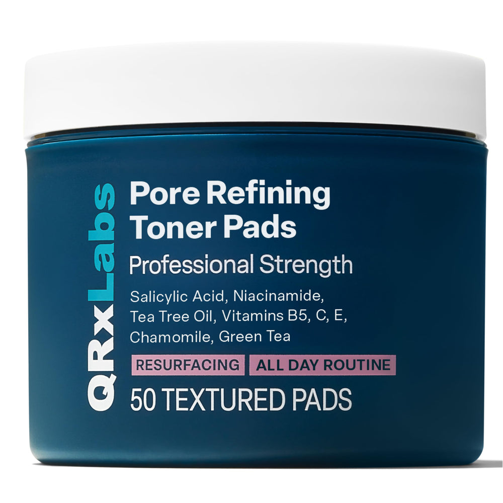 QRxLabs Pore Toner Pad packaging for convenient daily routine.