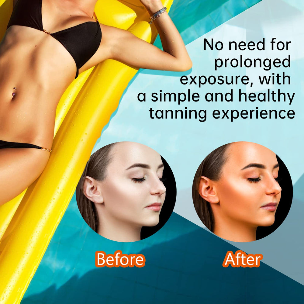 QRZBPZWE Natural carrot oil formula nourishes skin during tanning
