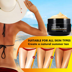 QRZBPZWE Tan Accelerator Cream 2-pack for ongoing glow