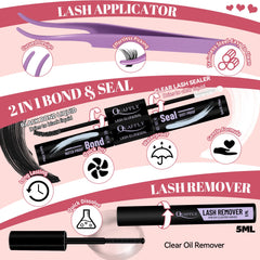 QUAFFLY at-home lash kit enables easy, salon-style results at home.