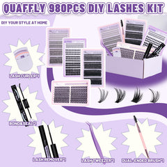 QUAFFLY natural-style lower lashes add subtle eye definition