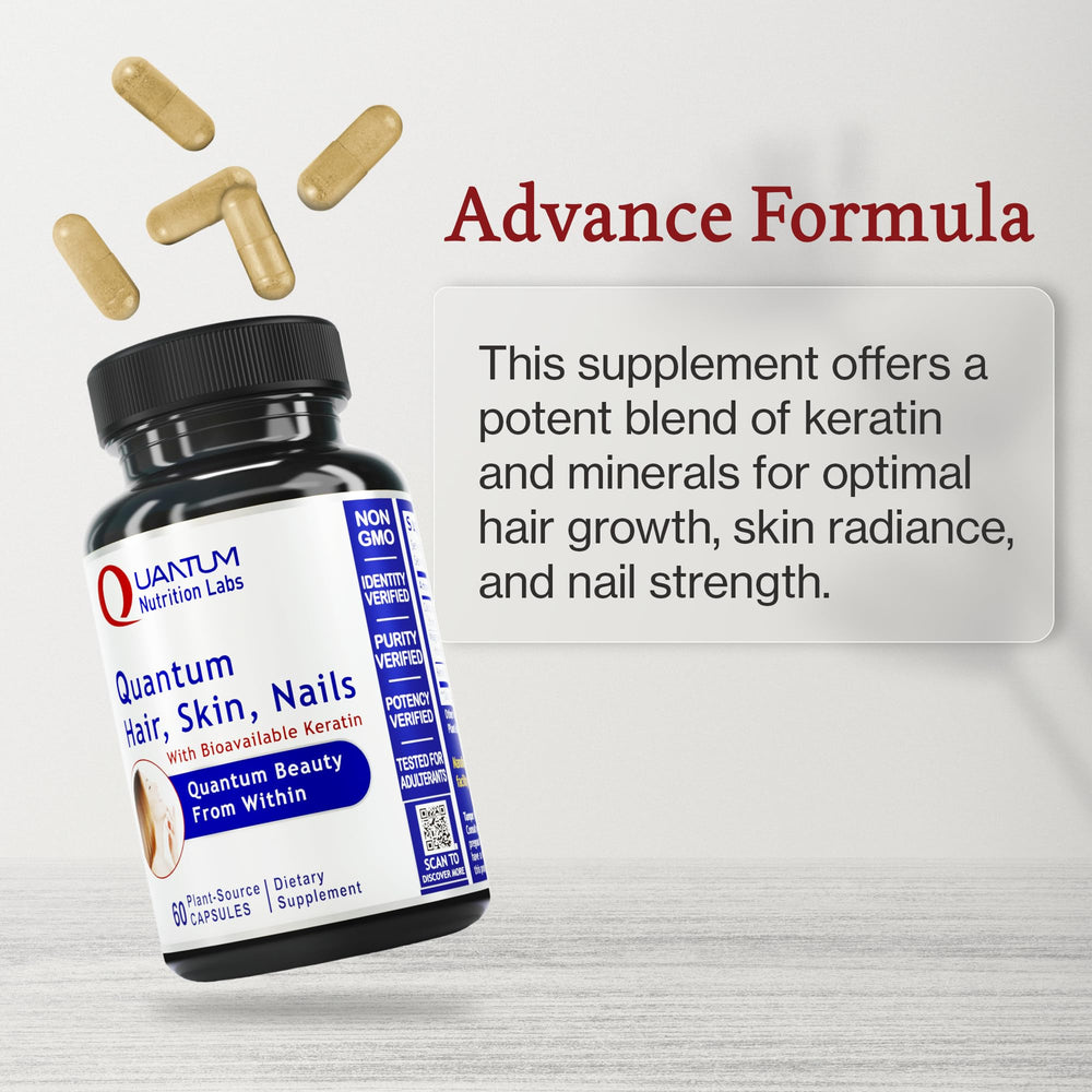 Quantum Nutrition Labs daily-use capsules shown for consistent beauty-from-within routine