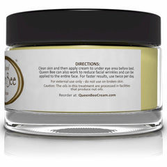 Queen Bee Eye Cream texture close-up showing smooth application.