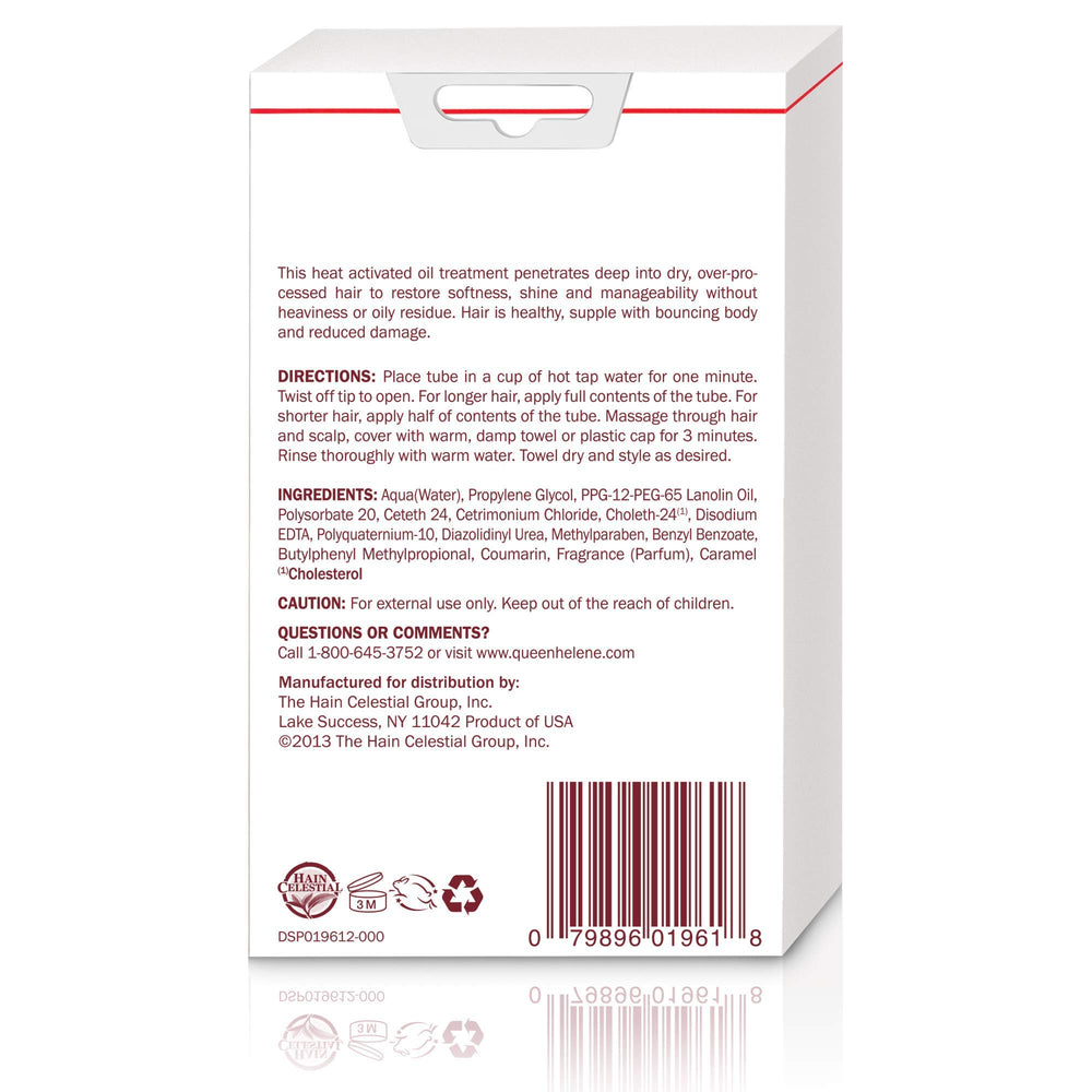 Queen Helene Cholesterol Hot Oil Treatment after-use hair feels softer and shinier.
