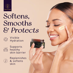 Raw Nilotica shea butter texture from Queen of Shea for natural nourishment
