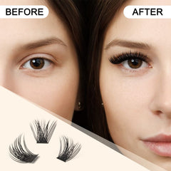 QUEWEL matte black finish blends with natural lashes.