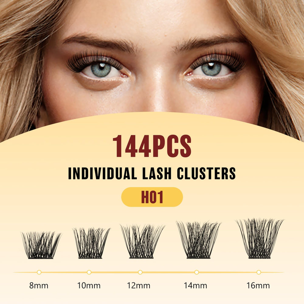 QUEWEL lash cluster lashes soft and comfortable for all-day wear