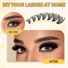 QUEWEL Lash Clusters Tweezers with non-stick coating for precise placement
