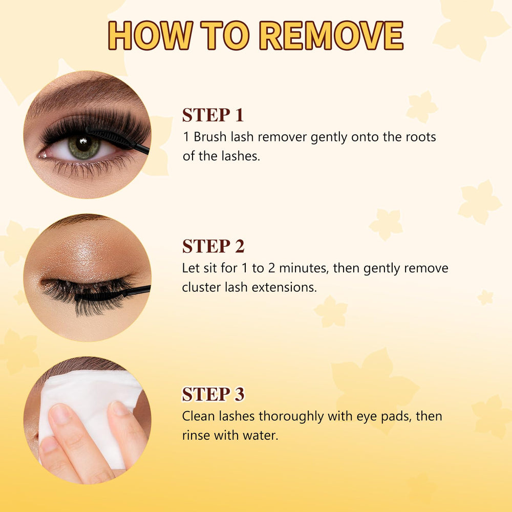 QUEWEL Step-by-step at-home lash extension demo for guidance