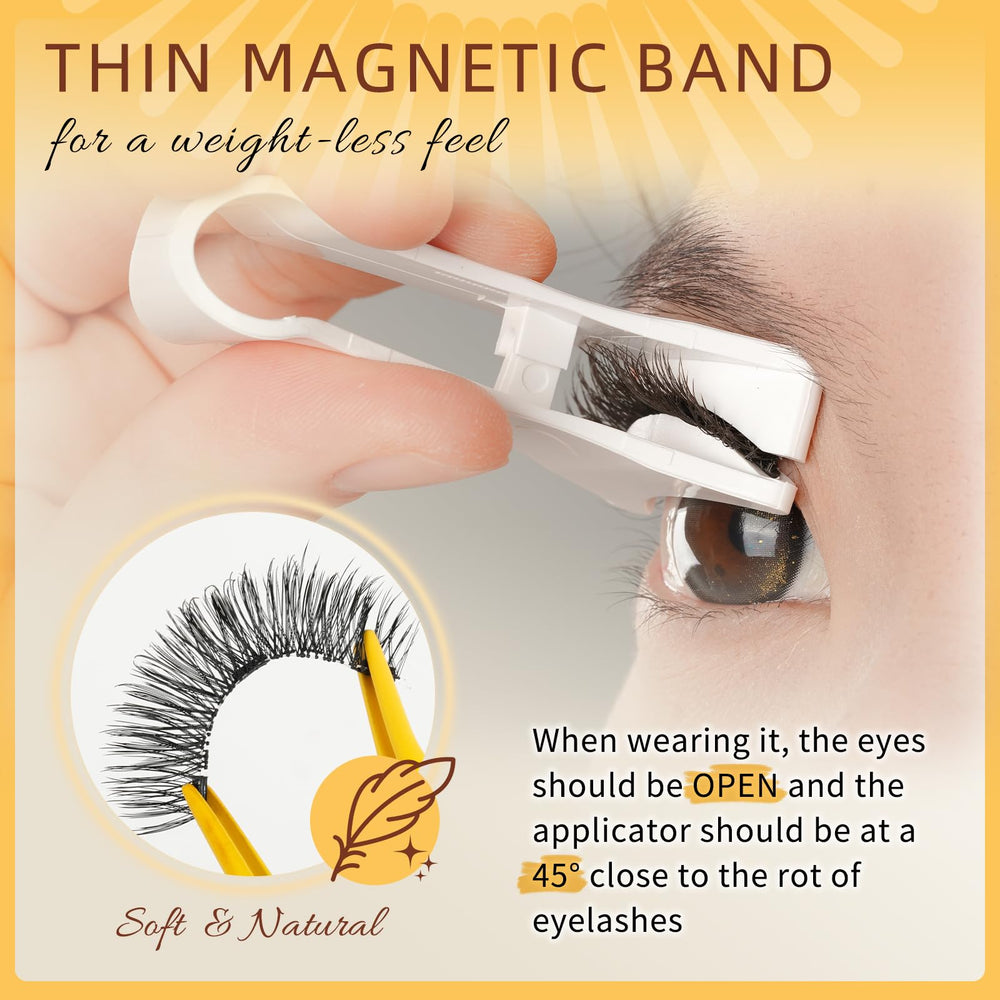 QUEWEL lightweight lashes for comfortable all day wear.