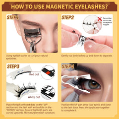 QUEWEL no-glue lashes worn securely without irritation.