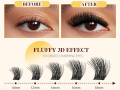 QUEWEL soft band lash clusters feel comfortable and reusable.