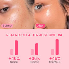 QUIA Collagen Jelly Cream texture melting into skin for non-greasy hydration.