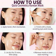 Quia Cosmetics Korean Face Mask suitable for all skin types for nightly care