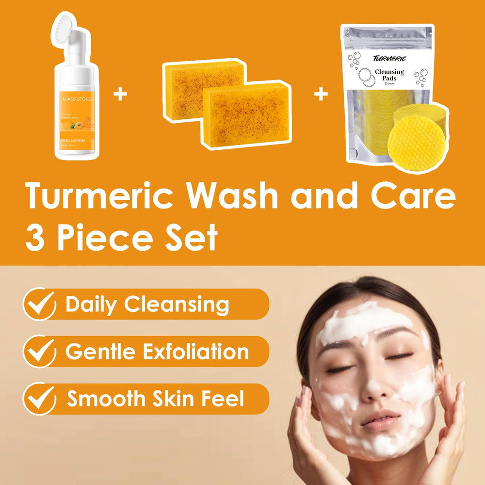 QVKZL Turmeric Exfoliating Pads lift dull skin for a refreshed glow.