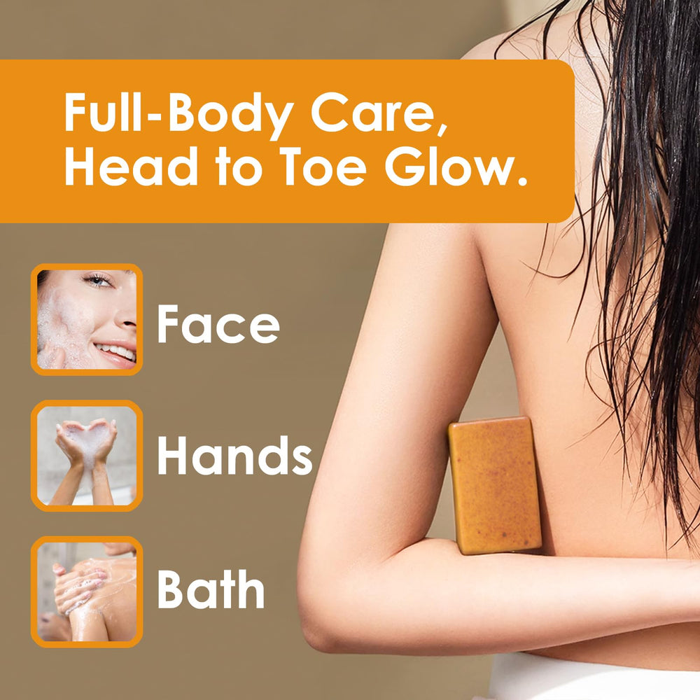 QVKZL Turmeric Oil Bottle provides daily nourishment for balanced skin.