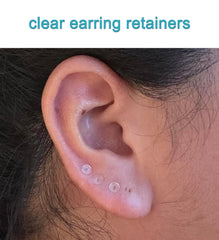 QWALIT safety backs help keep earrings secure after piercing.