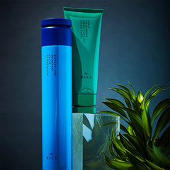 R+Co BLEU Featherlight close-up highlights softness and radiant shine.