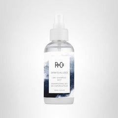 R+Co Spiritualized Dry Shampoo Mist close-up of ingredients with natural humectants.