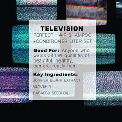 R+Co Television Perfect Travel Conditioner bottle delivers silky, manageable hair during trips.