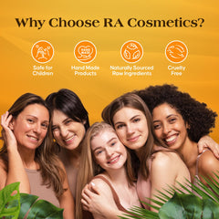 RA Cosmetics Ambunu product displayed in daily care routine for moisture and shine.