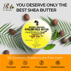 RA COSMETICS body moisturizer on arm demonstrating fast absorption.