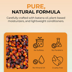 Dry hair before use highlights need for hydration with RA COSMETICS Batana Oil.