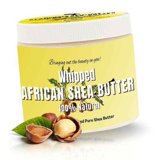 RA COSMETICS Pure Shea Butter unscented 12oz jar for daily hydration.