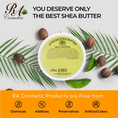 RA COSMETICS Ivory packaging close-up highlights sturdy travel-friendly plastic jar.