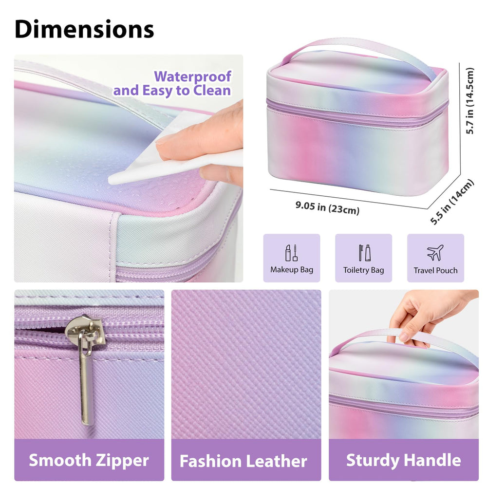 RA ROSA ACCA leather cosmetic bag for organized travel essentials